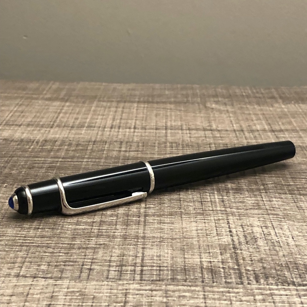 Cartier Ballpoint Pen/Black composite, palladium-finish details